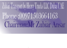 Zubair Transport By Heavy Trucks