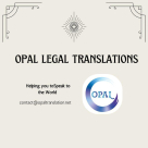 Opal Legal Translation Services