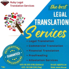 Ruby Legal Translation Editing & Proofreading Services