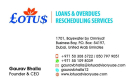Lotus Loans & Overdues Rescheduling Services