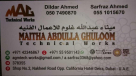 Maitha Abdulla Ghuloom Technical Works