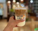Leaf Cafe Mug & Cream