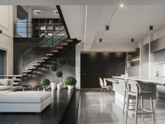 White Bricks Interior Decoration