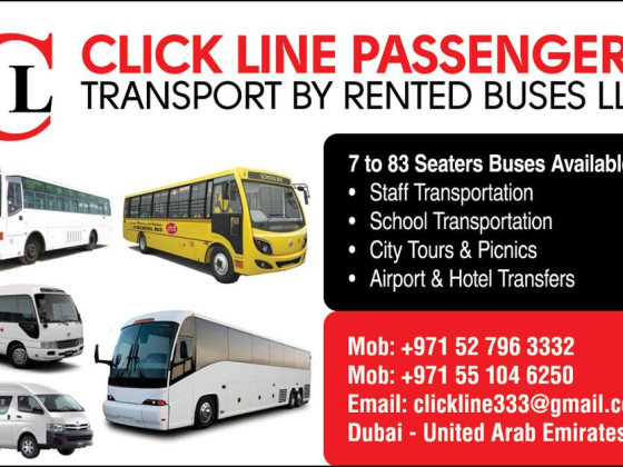 Click Line Passengers Transport By Rented Buses
