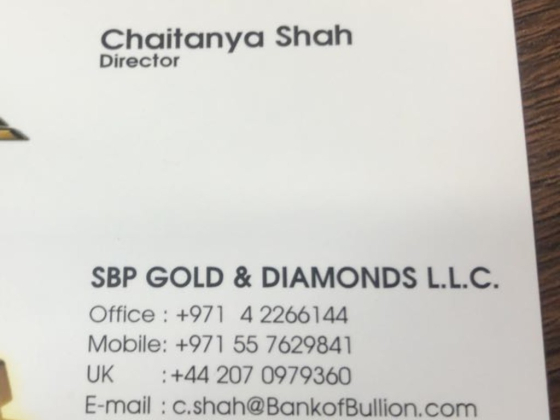 Bank of Bullion (SBP Gold & Diamonds)