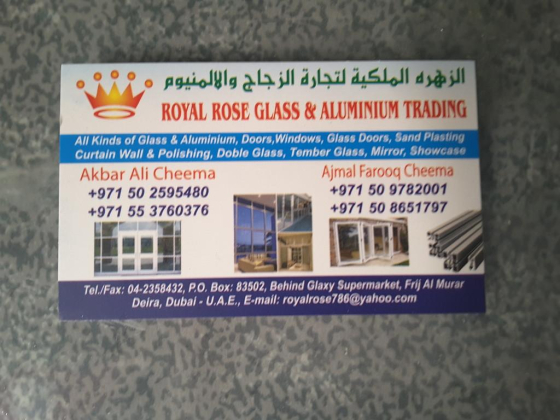 Royal Rose Glass & Aluminum Trading