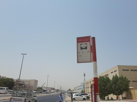Quoz, Gargash Construction Accommodation 2 Bus Stop