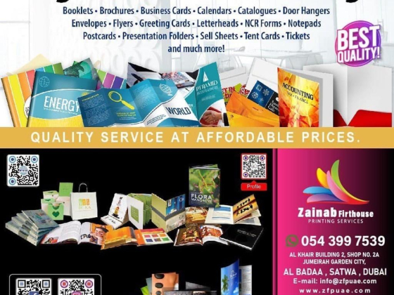 Zainab Firthouse Printing Services