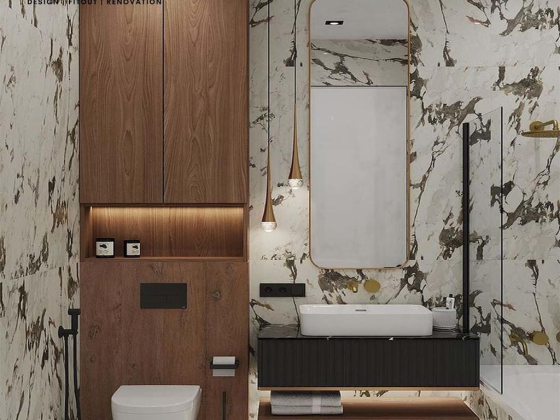 White Bricks Interior Decoration