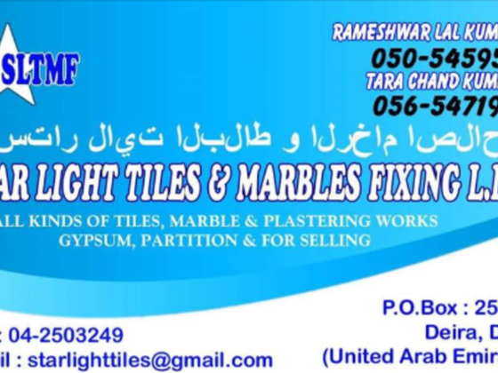 Star Light Tiles & Marbles Fixing